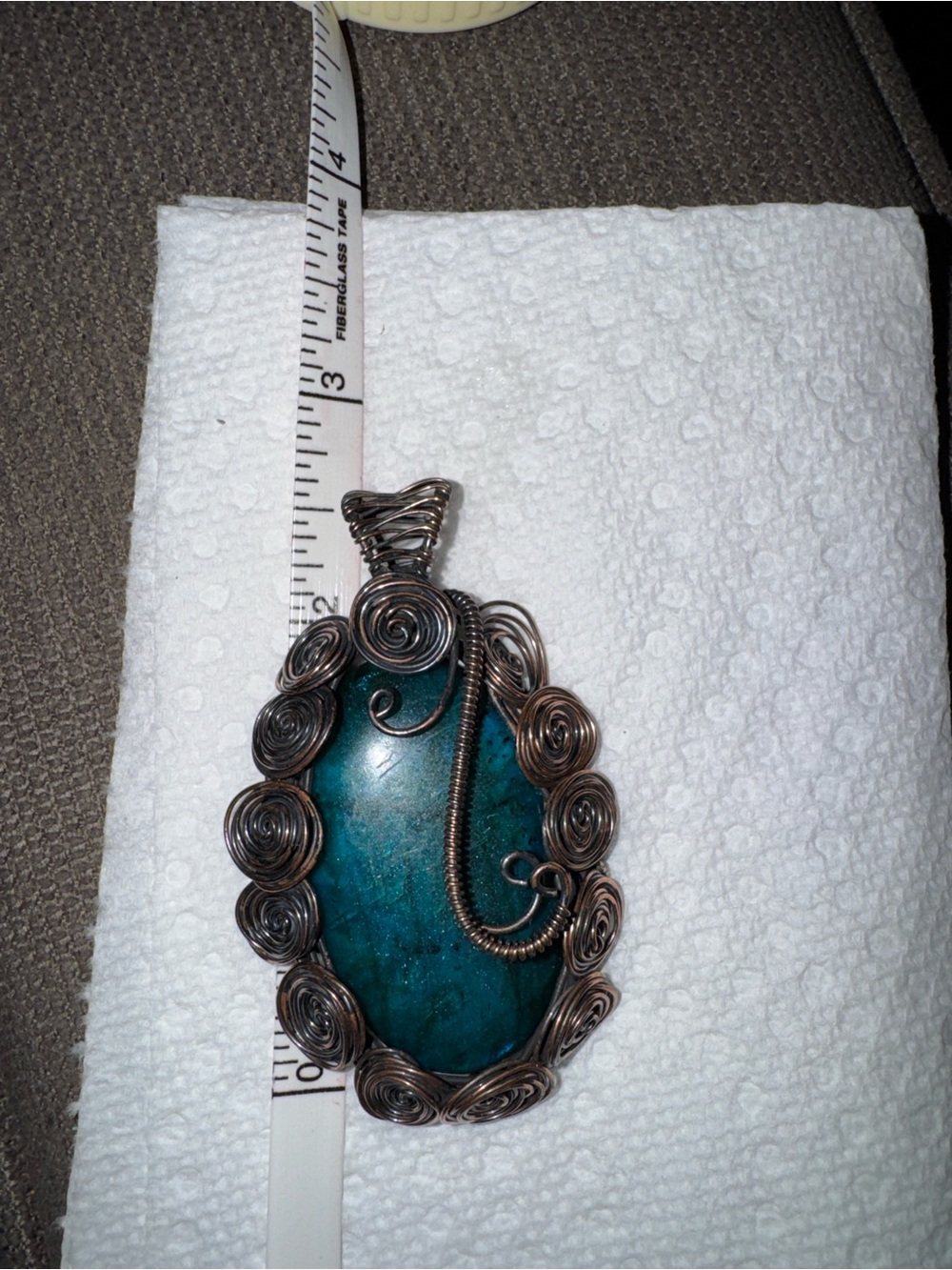 4 different Wire-Wrapped Pendants - Picture 2 of 16